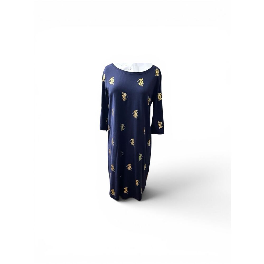 Lilly Pulitzer 100% Pima Cotton, Gold Starfish, Knee-Length Dress / SZ: S